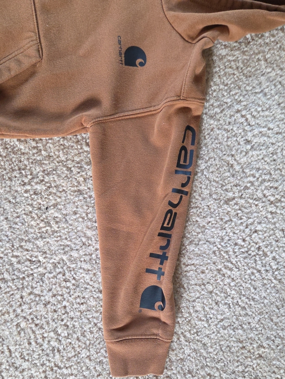 Carhartt Brown Kids' Hooded Sweatshirt - Picture 2 of 7